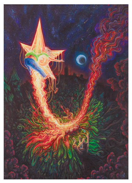 Sternschnuppe - Limited Edition Kunstdruck